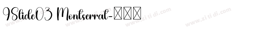 9Slide03 Montserrat字体转换